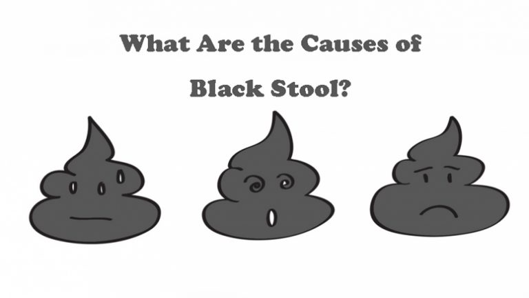 black stool and stomach